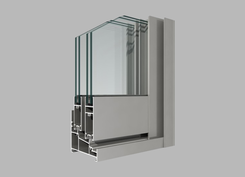 B80 sliding window industrial extrusion  profile